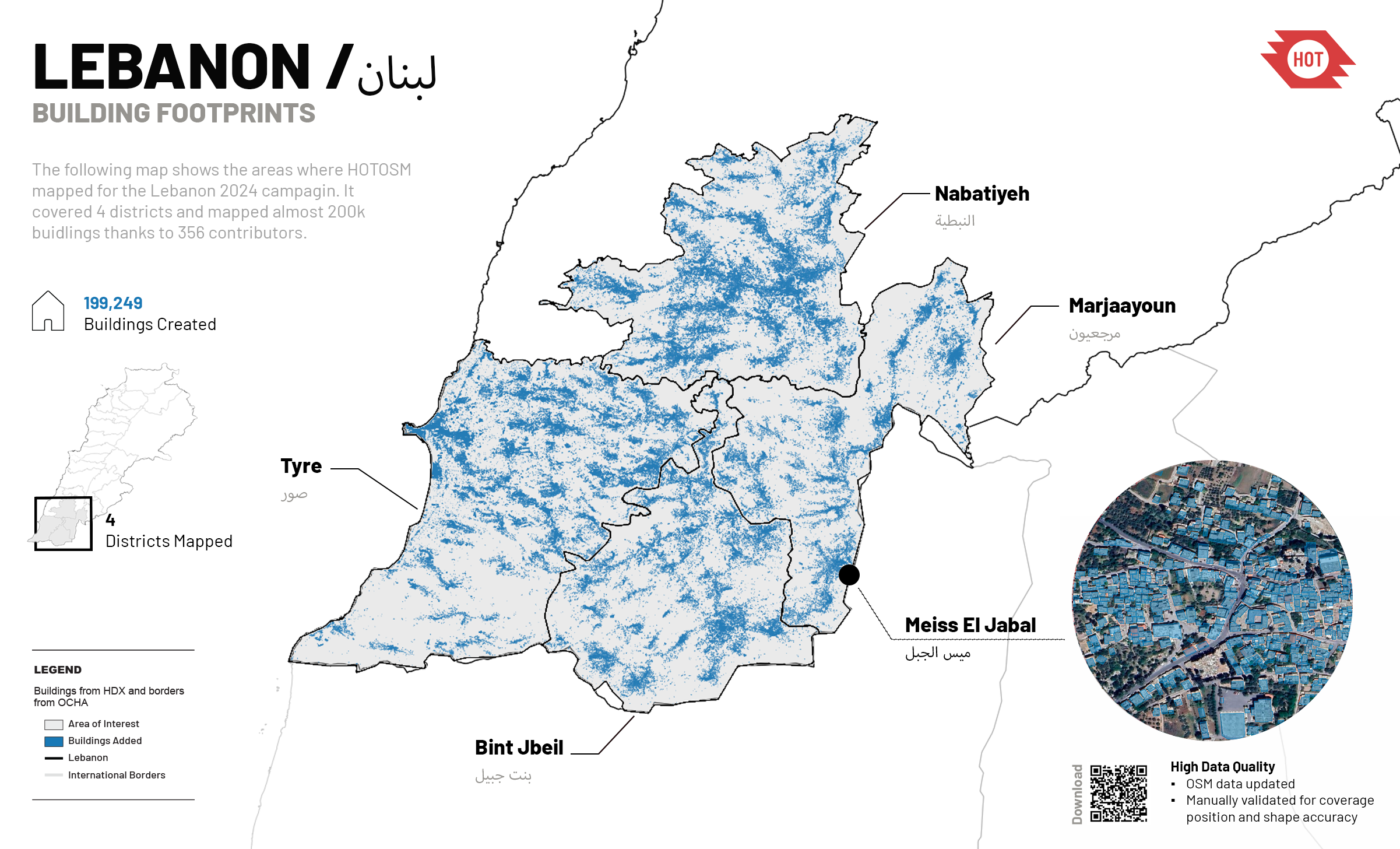 Added buildings in Lebanon